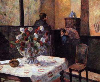 Paul Gauguin : Interior of the Painter's House, rue Carcel